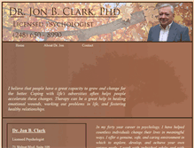 Tablet Screenshot of drjonbclark.com